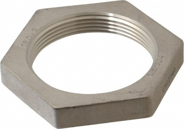 MERIT BRASS Merit Brass K419-32 Pipe Locknut 2 in 304 Ss Threaded