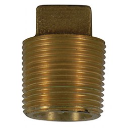 AY McDonald 73208-1 Plug Square Head Lead Free Brass 1 Inch Male Corp Thread