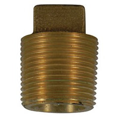 AY McDonald 73208-1 Plug Square Head Lead Free Brass 1 Inch Male Corp Thread