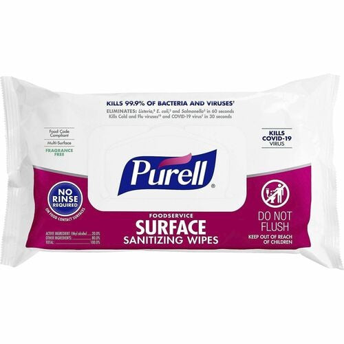 GOJO Gojo GOJ937112 Foodservice Sanitizing Wipes 72 Pack