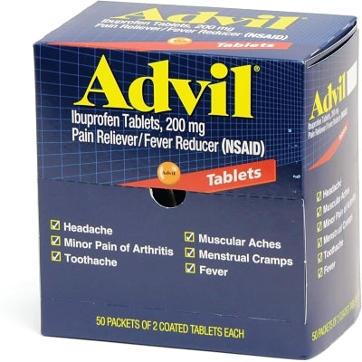 Advil 40933 Pain Reliever Tablet, 50 per Box