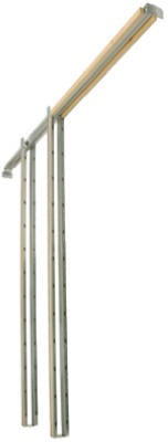 NATIONAL HARDWARE National Mfg N186-858 Aluminum Pocket Door Hardware Kit
