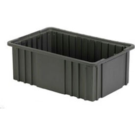 LEWIS BINS Lewis Bins NDC2060 Grey Divider Storage Box Gray Polyethylene