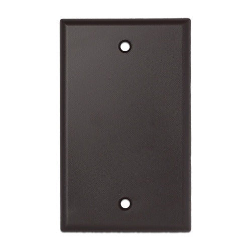 WIREPATH Wirepath PLATE-0-BR Blank Wall Plate Brown