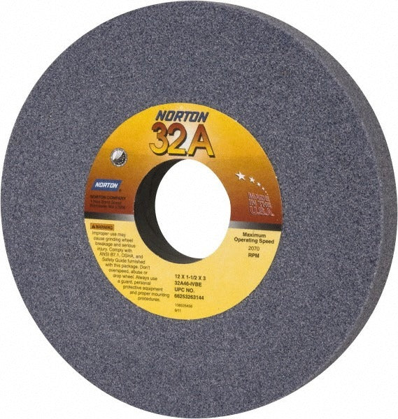 NORTON Norton 66253263144 Surface Grinding Wheel 46 Grit 12 in