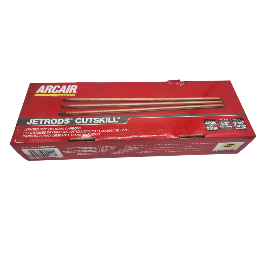 ARCAIR Arcair 24064003C Copperclad CutSkill DC Copperclad Jointed Arc Gouging Electrode 3/8 x 17 (100 Each Per Carton) 24064003C