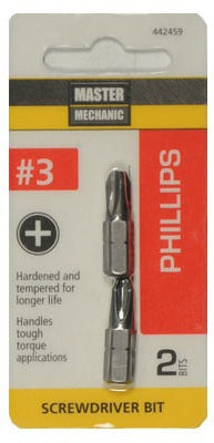 DISSTON CO Disston Company 442459 No. 3 Phillips Insert Bit 2 Pack