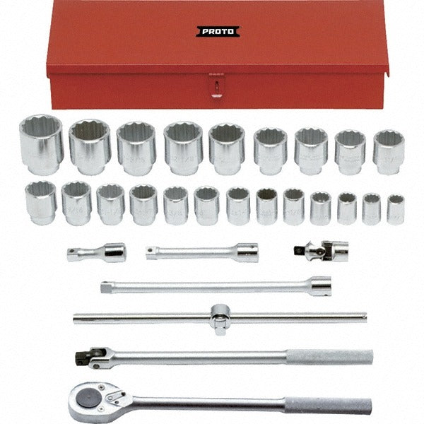 PROTO Proto J55104A 29 Pc 3/4 in Drive Socket Set