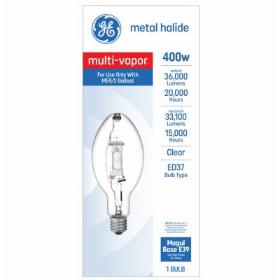 GE G E Lighting 30953 400W Metal Halide Lamp ED37 Mogul