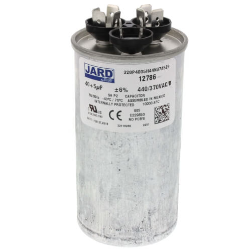 Lennox 89M77 Goodman Trane Rheem 440V Round Dual Run Capacitor 40+5 MFD