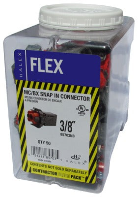 HALEX Halex/scott Fetzer 85703NB Mc Bx Snap in Connector 50 Pack