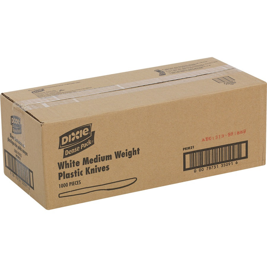 DIXIE Dixie DXEPKM21 Plastic Knives Mediumweight 1000/Carton