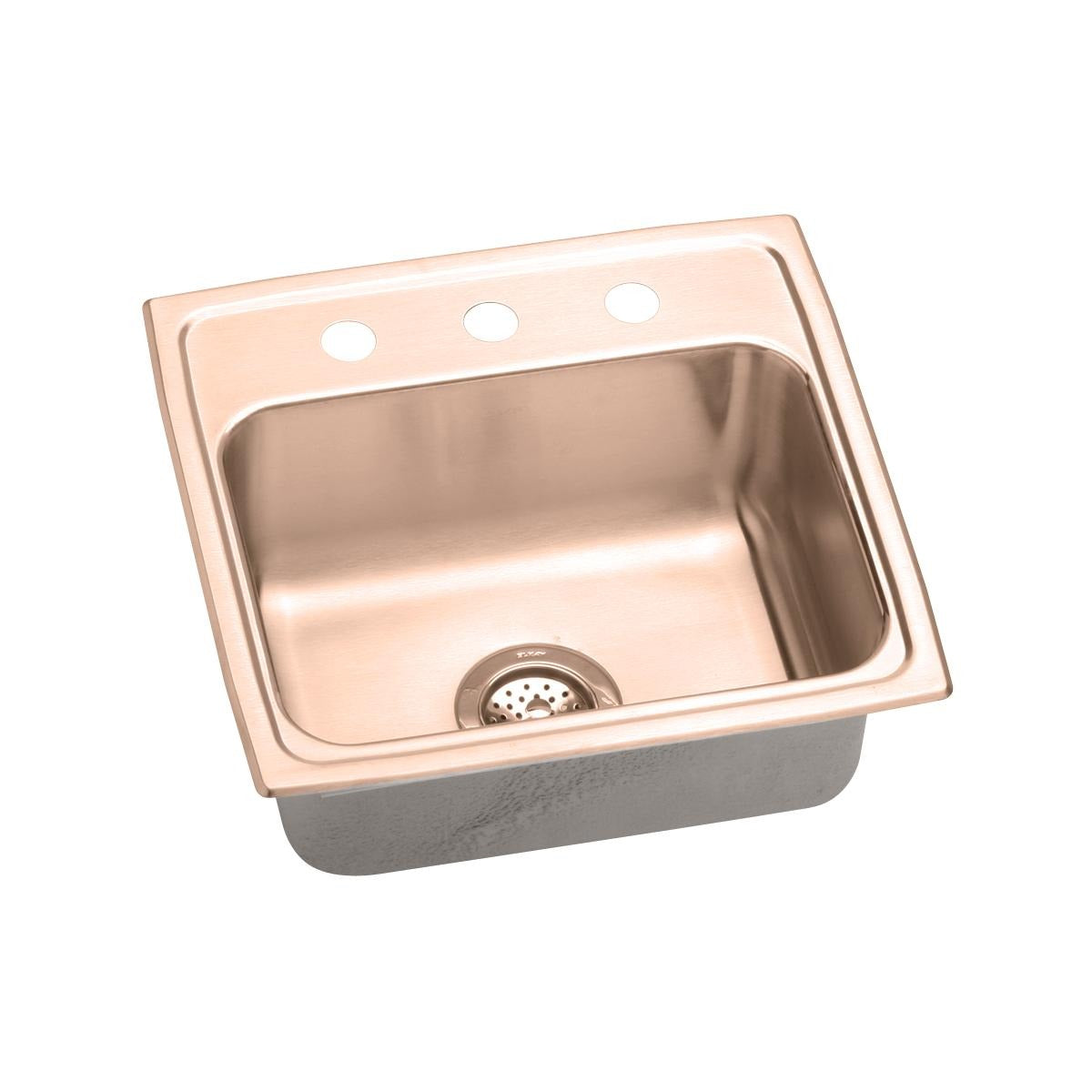 BSC PREFERRED Bsc Preferred LRAD1919653-CU Copper Drop-in Sink 19.5x19