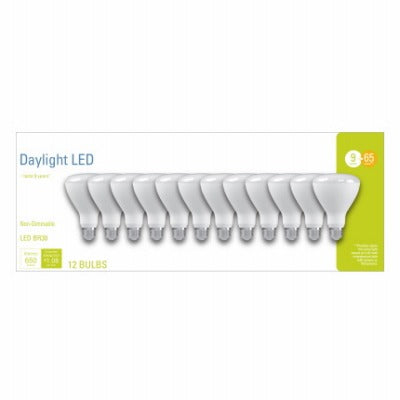 GE G E Lighting 93130393 Led BR30 9W 5000K Bulb 12 Pack