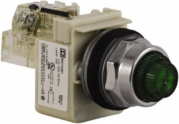 SCHNEIDER ELECTRIC Schneider Electric 9001KT1G31 Indicating Light 120V Green