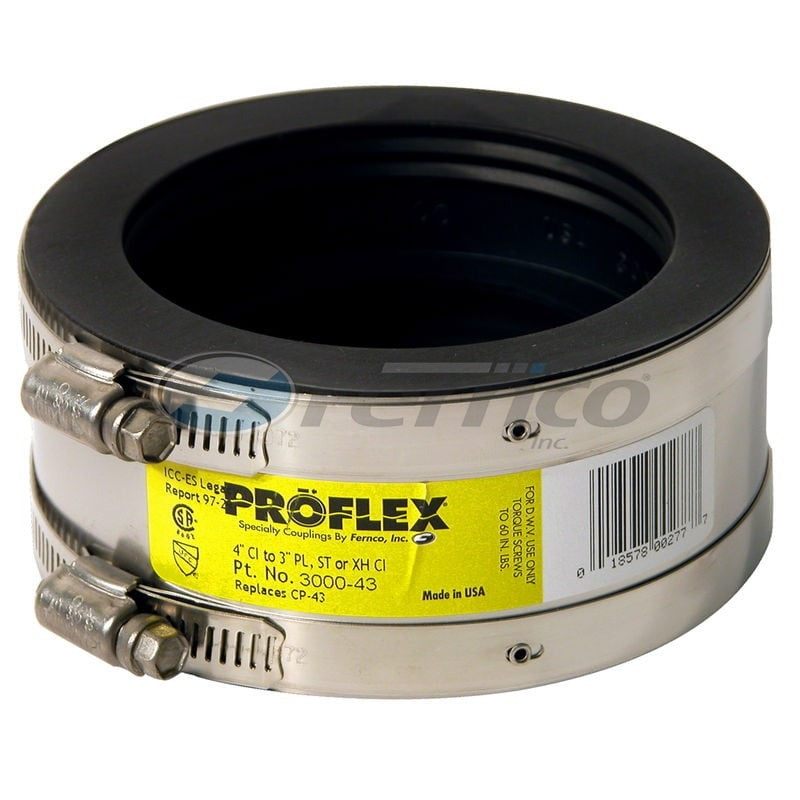 FERNCO FERNCO 3000-43 Coupling 4 x 3 CI to PVC/STL