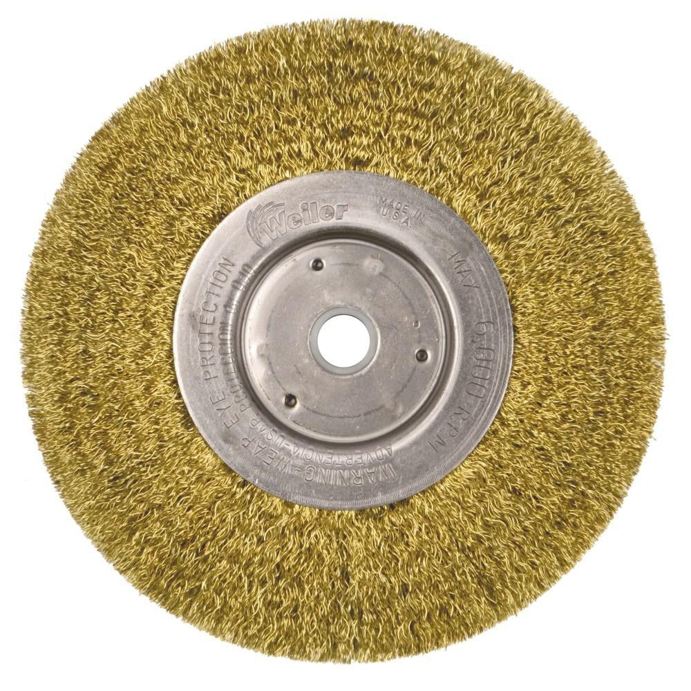 WEILER Weiler 01475 Wheel Brush 6 Inch Crimped Brass
