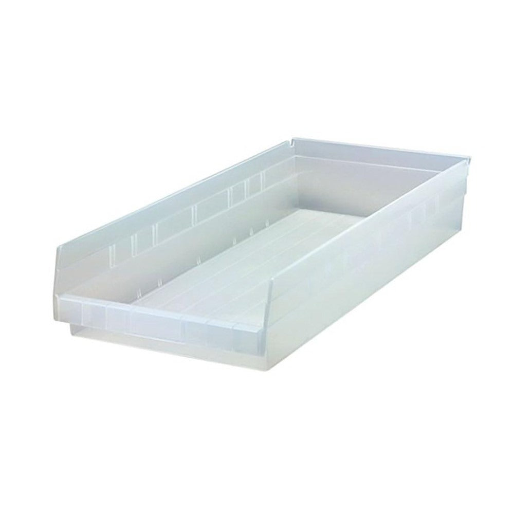 QUANTUM STORAGE SYSTEMS Quantum Storage QSB116CLCS Hopper Shelf Bin Clear 6-pack