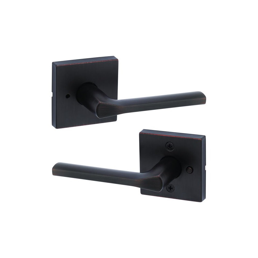 KWIKSET Kwikset 730LSLSQT-11P Lisbon Privacy Door Lock Venetian Bronze