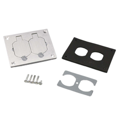 Wiremold 828R-TCAL Aluminum Duplex Cover Plate 3.29 x 4.31 Replacement MPN