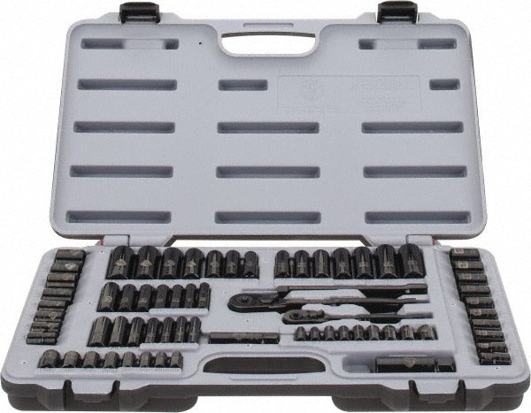 STANLEY Stanley 92-824 Deep Standard Socket Set 69 Pc 1/4 3/8 Drive