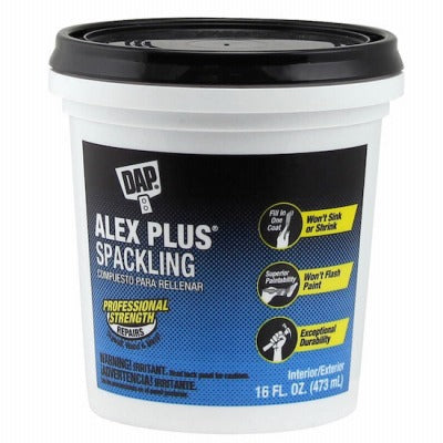 DAP Dap Inc 18745 Alex Plus Spackling Pint Drywall Repair