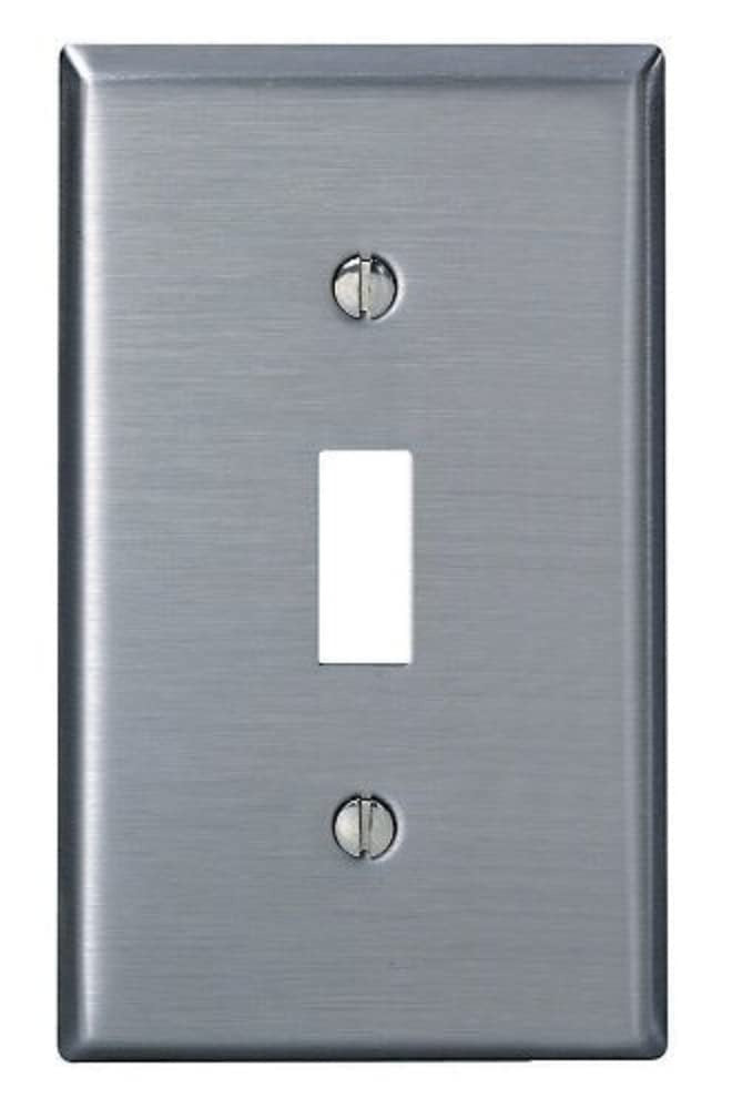LEVITON Leviton 84001-40 1-gang Toggle Switch Wallplate Stainless