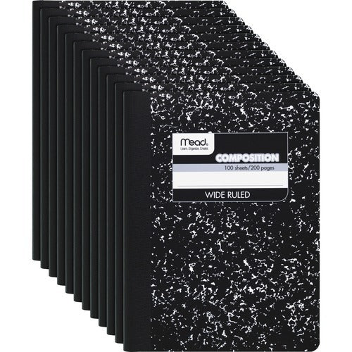 MEAD Bsc Preferred MEA09910CT Marble Composition Book 12-pack