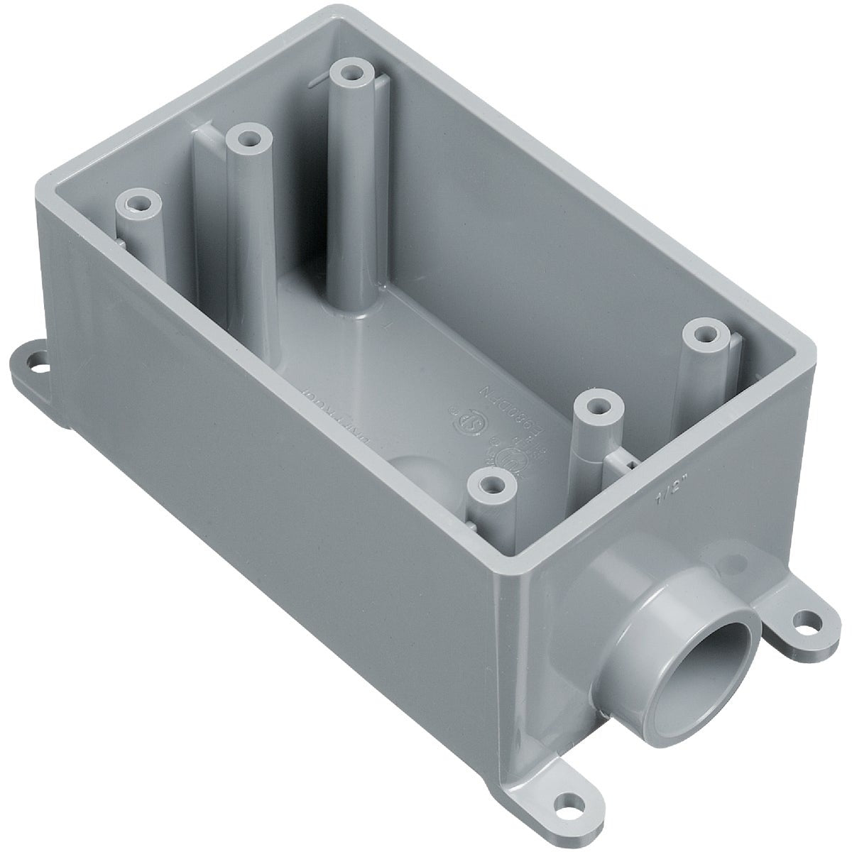 ATKORE Carlon E980DFNCTN Pvc Conduit Outlet Box 1/2 in