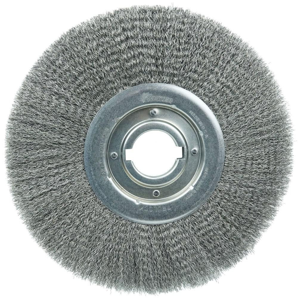 WEILER Weiler 06180 Wheel Brush 12 in Crimped Carbon Steel 3600 Rpm