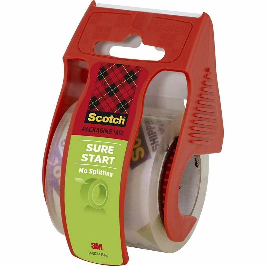 3M 3M MMM1456 Packing Tape with Refillable Dispensers 2 in x 22.2 yds 6-Pack
