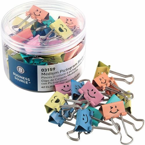BUSINESS SOURCE Business Source BSN03159 Medium Binder Clips 42 Pack
