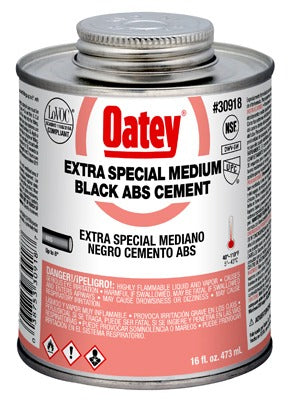 OATEY Oatey Company 30918 Abs Pipe Cement Black 16 Oz