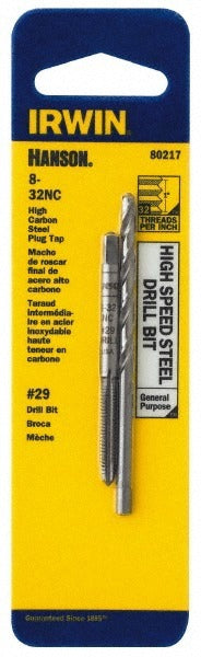IRWIN Irwin 80217 Tap Drill Set 8-32 No. 29 Drill 2 Piece