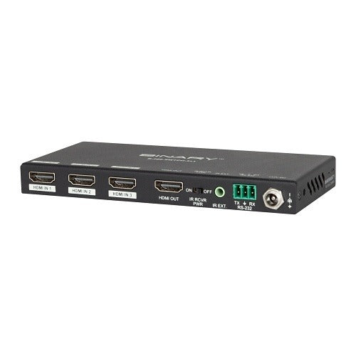 BINARY Binary B-260-SWTCH-3X1 Hdmi Switcher 4K Hdr 3x1