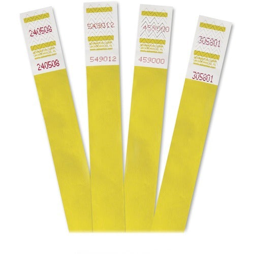 ADVANTUS Advantus Corp. AVT75512 Yellow Tyvek Wrist Bands 500pk