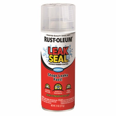 RUST-OLEUM Rust-oleum 265495 Leakseal Clear Rubberized Spray 12 Oz