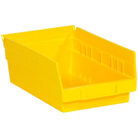 BSC PREFERRED Bsc Preferred BINPS103Y Plastic Nestable Storage Bin Yellow 30-pack