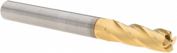 KYOCERA SGS PRECISION TOOLS Sgs 38026 Corner Radius End Mill 1/4 in 4 Flute Tin Carbide