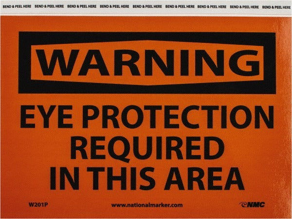 ACCUFORMNMC Accuformnmc W201P Eye Protection Warning Sign Vinyl