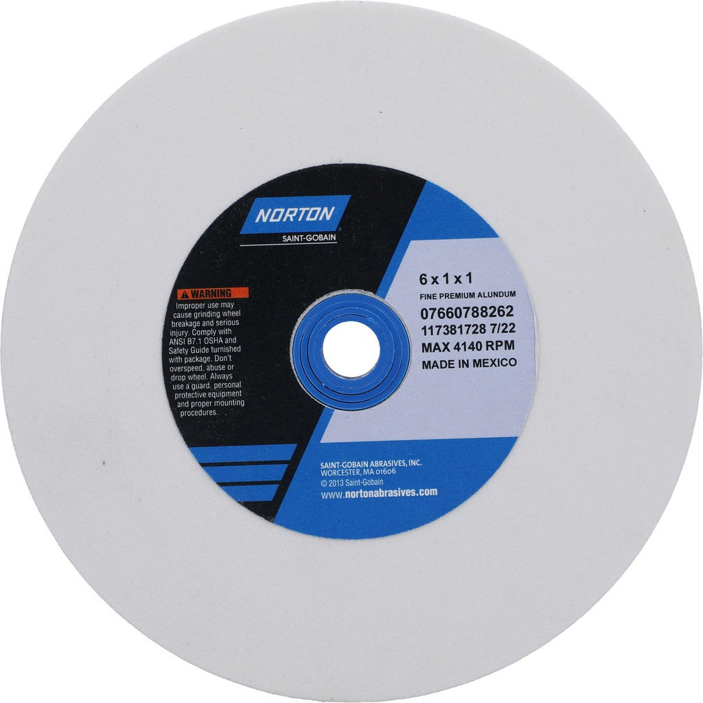 NORTON Norton 07660788262 Grinding Wheel 6in 100 Grit Fine