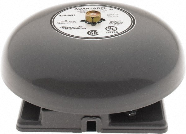 EDWARDS SIGNALING Edwards Signaling 435-6G1 Vibrating Bell 24 Vdc 6 Inch