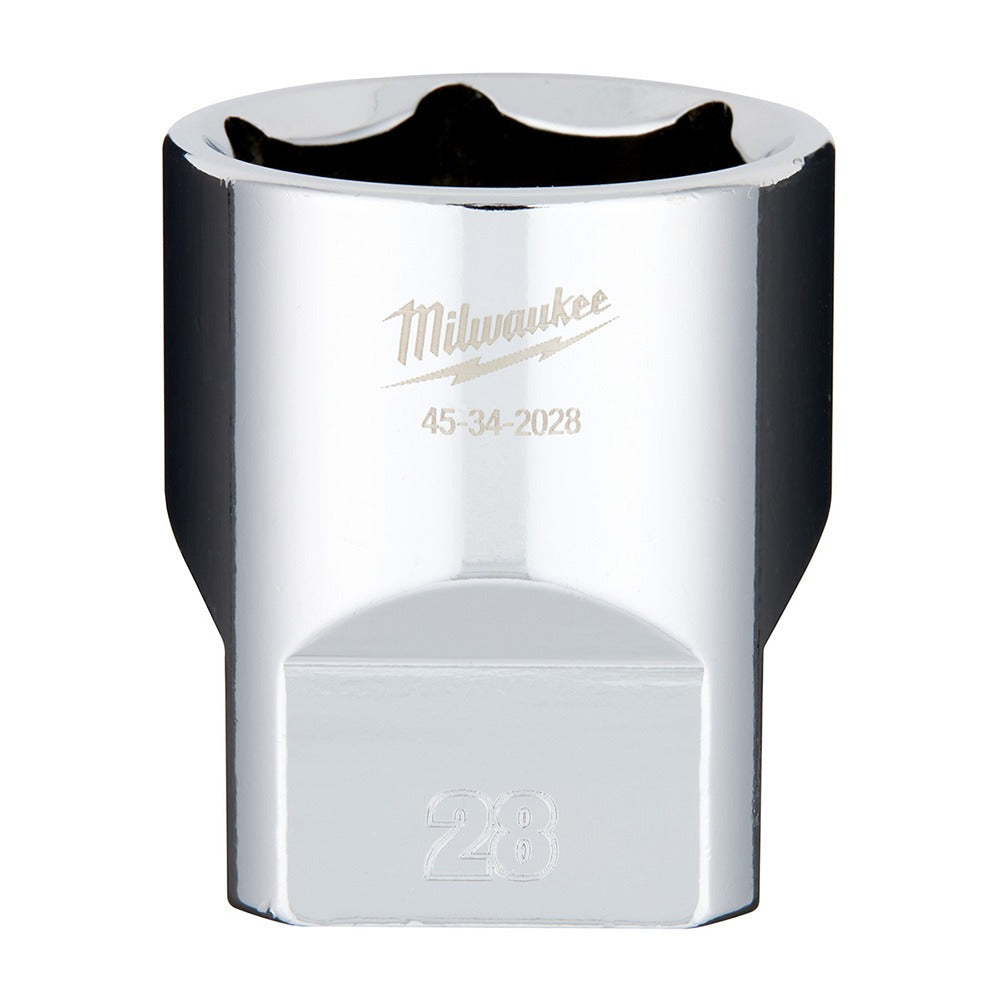 MILWAUKEE Milwaukee Tool 45-34-2028 Standard Hand Socket 1/2 Drive