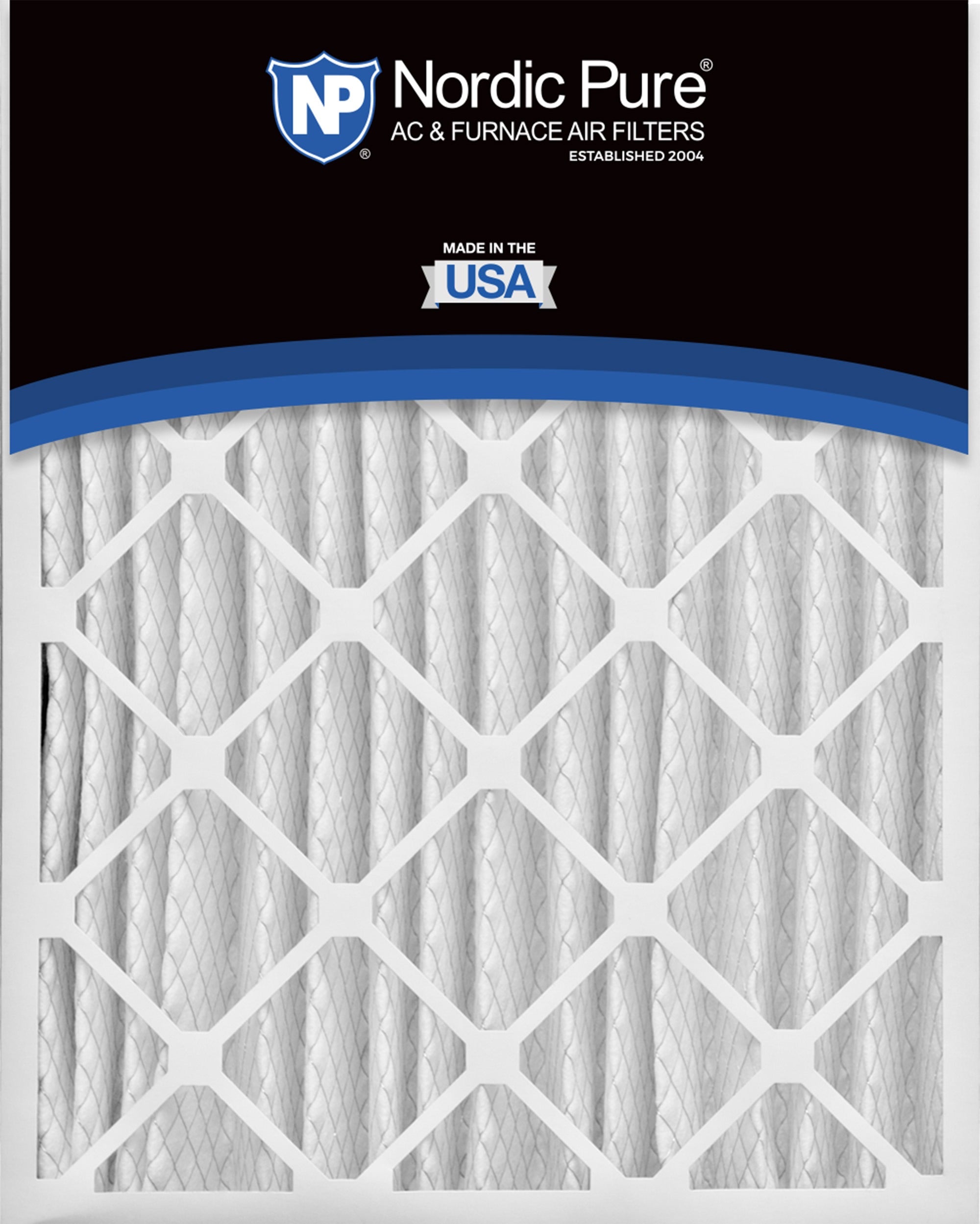 NORDIC PURE Nordic Pure 16x20x4M15-6 Pleated Air Filter Merv 15