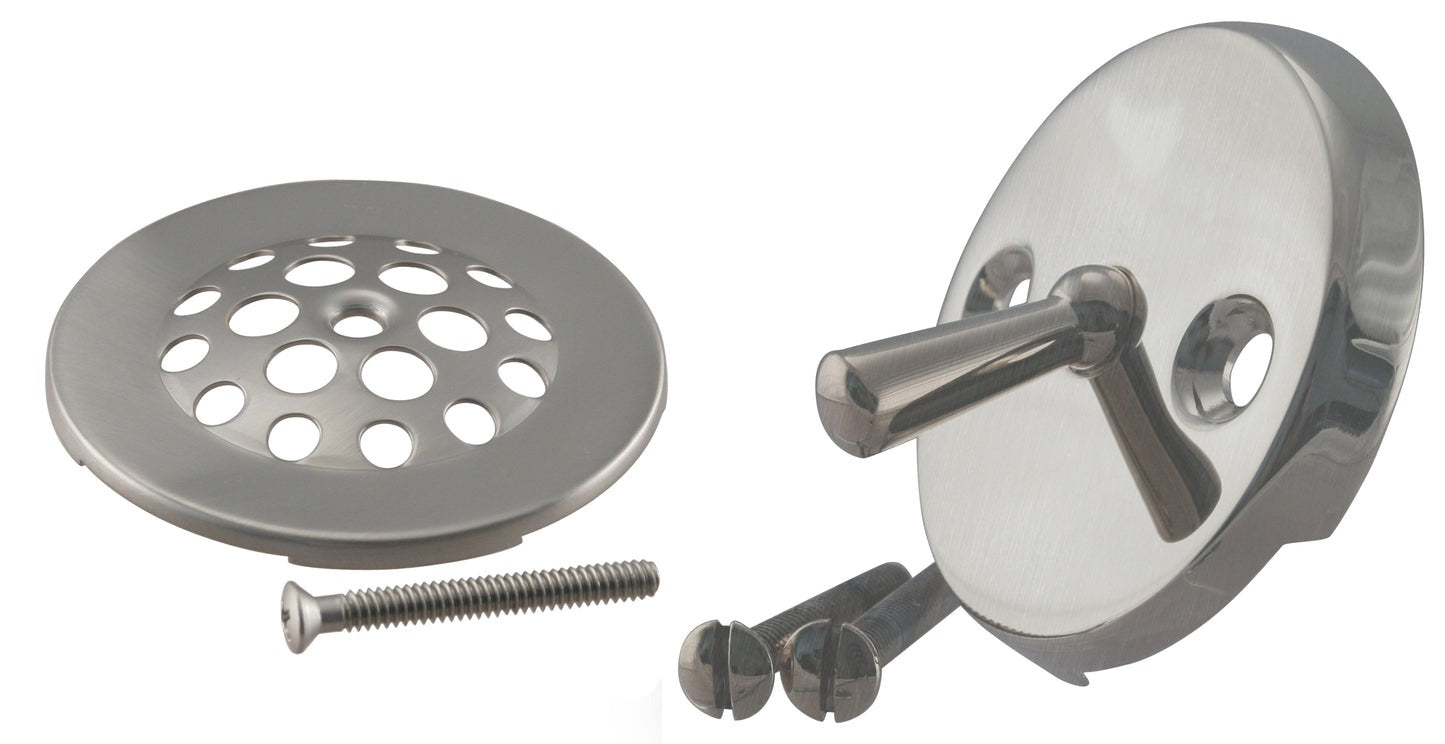 WESTBRASS Westbrass D92-62 Beehive Grid Tub Trim Grate with Trip Lever Faceplate 1 Pack