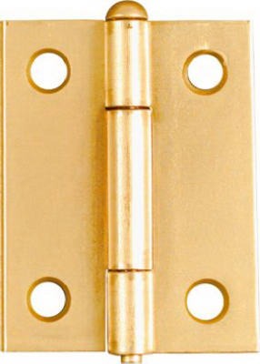 NATIONAL HARDWARE National Mfg N141-879 Light Narrow Hinge 2in Dull Brass 2 Pack