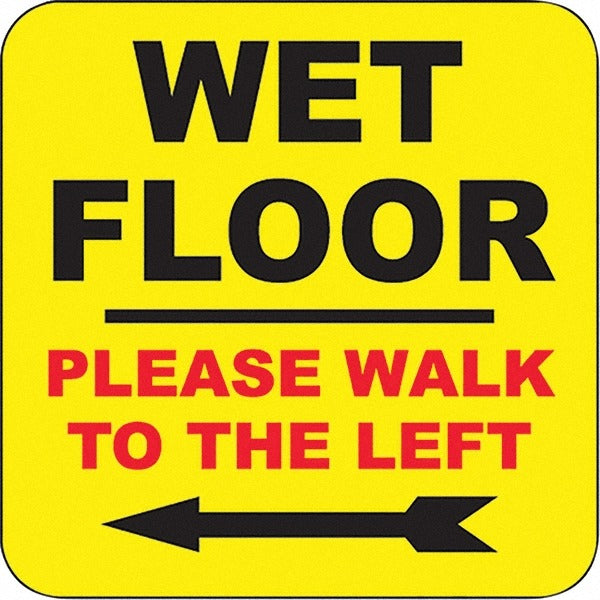 PRO-SAFE Pro-safe 03-600-24 Wet Floor Walk Left Floor Sign