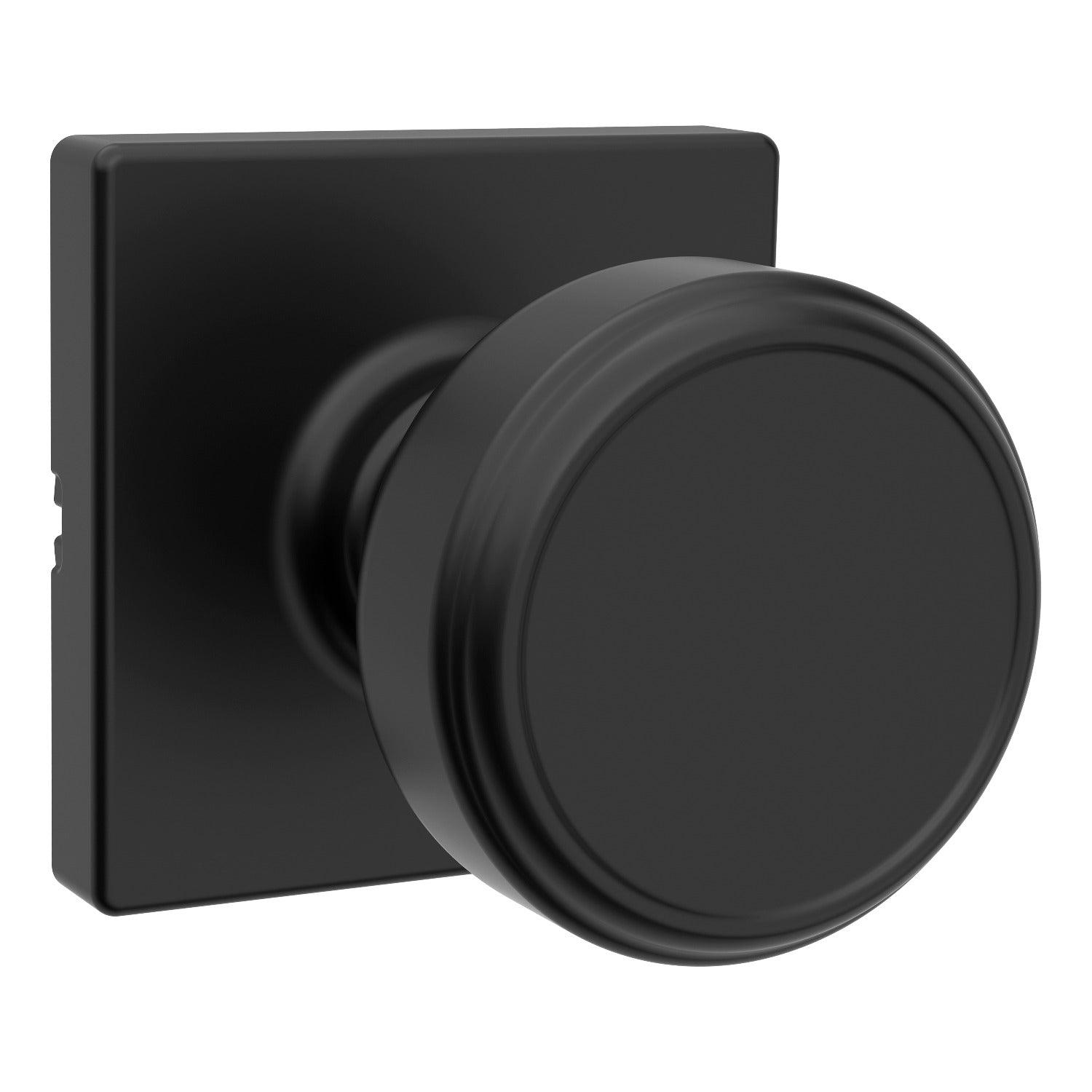 KWIKSET Kwikset 200MNKSQT-514 Maven Knob Passage Lock Matte Black