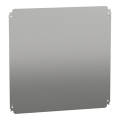 Schneider Electric NSYMM66 Plain Galvanized Steel Mounting Plate 21.7 Inch x 21.7 Inch