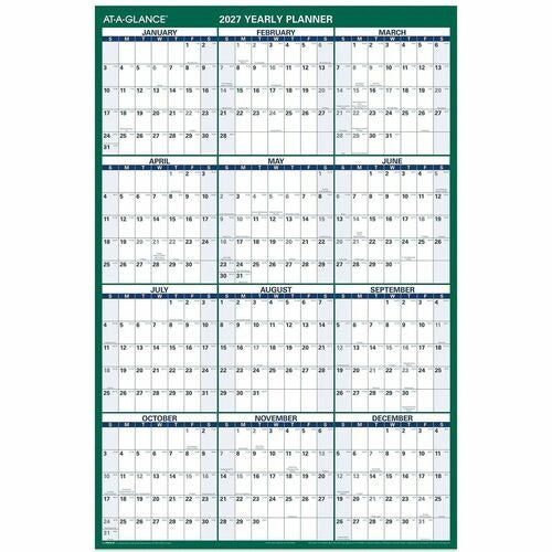 AT-A-GLANCE At-a-glance AAGPM31028 Erasable Wall Calendar 32x48